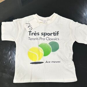 Free when bundled with any item Zara Kids White Tennis Pro Tee